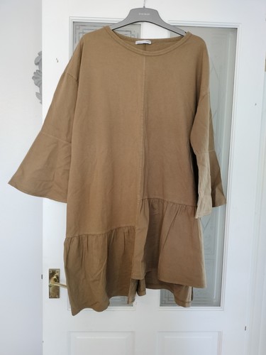 Zara mustard shirt dress - zara, t-shirt