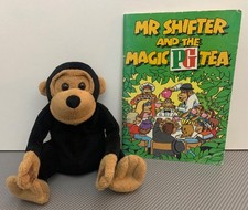 Vintage PG Tips Monkey Beanie Soft Toy + Book Bundle
