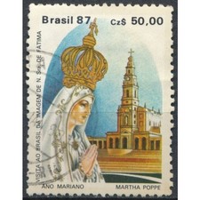 Visit Statue of Our Lady of Fatima - Brazil 1987 - FH - SG 2299
