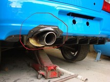Bugeye exhaust bumper trim
