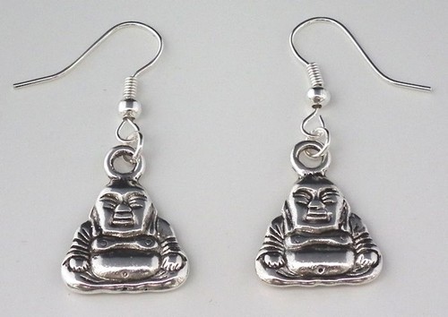 Silver plated earrings - silver,