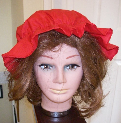 Victorian red mob maid - mob,