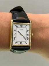 seiko mens watch vintage tank