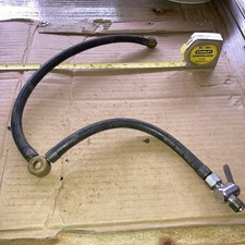 Vintage Motorcycle Fuel Tap, Hose And Connectors