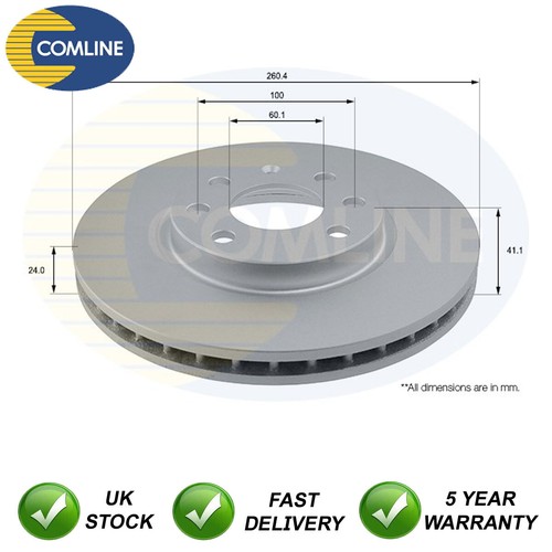 Brake disc front - comline, fits