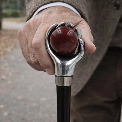 Victorian ball brass handle - ball,