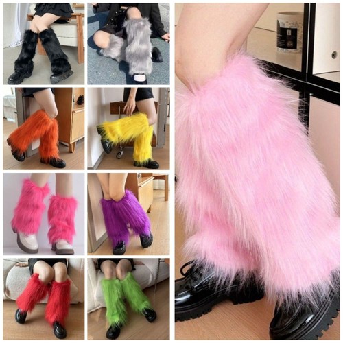 Furry leg warmers - leg,