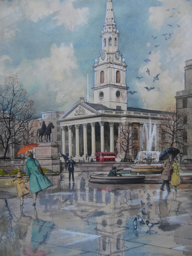 Trafalgar square people - trafalgar,