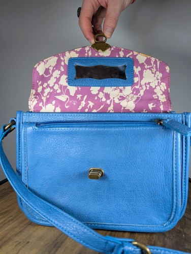 Nica blue faux leather - nica,