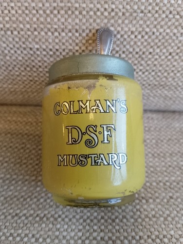 Antique colmans mustard pot - antique,