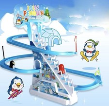 Jolly Penguin Go Racer Track Toy Musical Penguin Race Game Slide Fun Playset