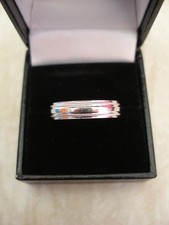 GENTS 9CT WHITE GOLD 5MM HEAVY