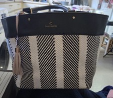 Tabitha Webb Black Woven Tote