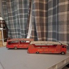 Dinky 984 & 985 Auto Service  Car Carrier Transporter  & Trailer  * original *
