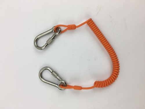 Coiled tool lanyard 1m - coiled,