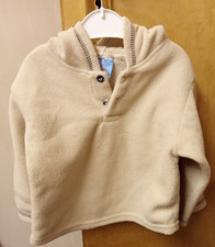Baby Boy Light Brown Fleece Hoodie, 9-12 months
