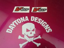 V60 RSV MILLE RED SILVER BLACK FAIRING CUSTOM PAIR GRAPHICS DECALS STICKERS