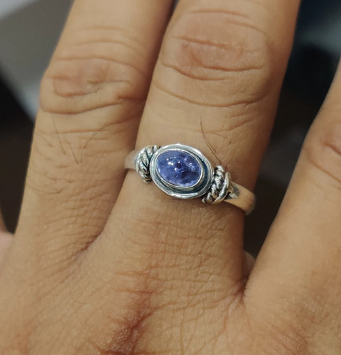 Tanzanite ring 925 - tanzanite,