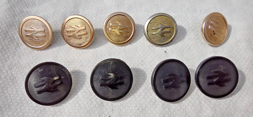 British railways rail buttons - railways,