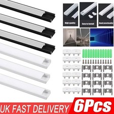 6×1M LED Aluminium Channel