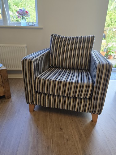 Next striped fabric armchair - next,