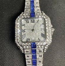 New Mens Iced Diamond