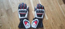Dainese Steel Core Carbon Leather Motorcycle Motorbike Gloves size M