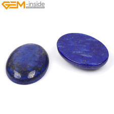 CAB Cabochon Oval Blue Lapis Lazuli  Beads For Jewelry Ring Pendant Making 5Pcs