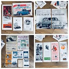 Vintage Advertisement Paper Cutting Magazine Scrap Cut Bundle 57 pcs Arts Crafts