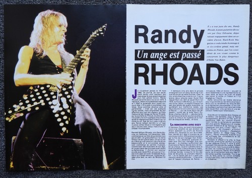 Randy rhoads clippings rare - randy,