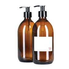 TEC 500ml Amber Glass Pump