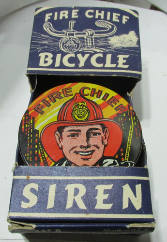 Vintage fire chief - fire, bicycle