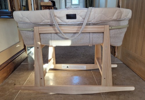 Moses basket with rocking - with,