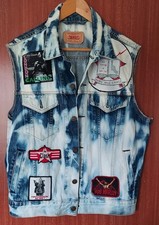 The Clash Customised Levi Strauss Sleeveless  Denim Jacket, M.