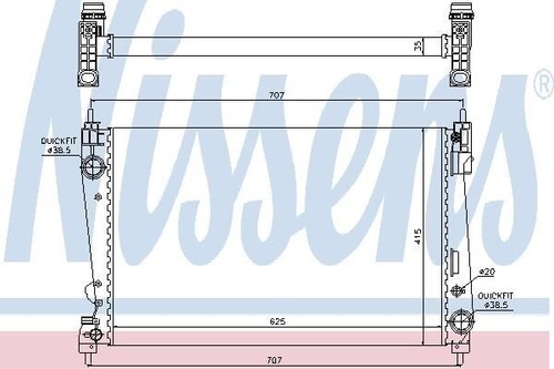 Nissens radiator for - radiator,