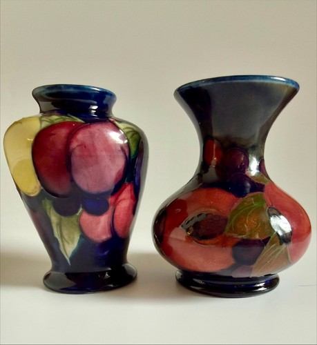 Moorcroft leaf berry vases - leaf,
