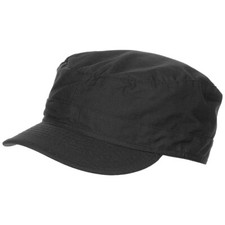 TACTICAL BDU RIP STOP COTTON FIELD BASEBALL CAP SECURITY GUARD HAT BLACK S-XXL