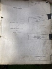 Allis Chalmers Model Early Side Rake & Roto Baler  Parts Book- No Cover