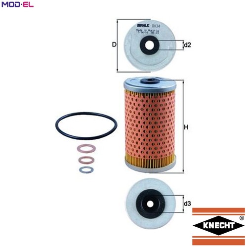 Oil filter 34d for - filter,
