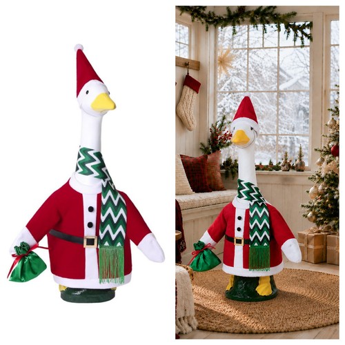 Porch goose christmas outfit - porch,