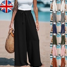 Ladies wide leg trousers - leg, loose