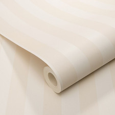 Cream Stripe Wallpaper Beige