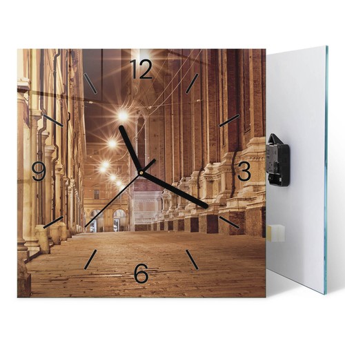 Glass wall clock modern - wall,