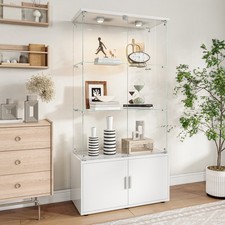 Glass Display Cabinet with LED