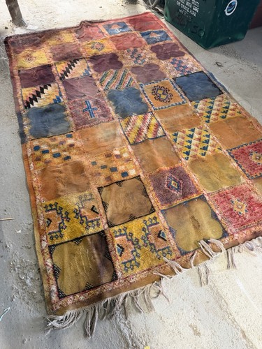 Large antique kilim rug with - antique,