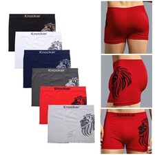 6 Mens Seamless Boxer Briefs