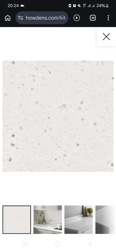 Howdens square edge white - 3m,