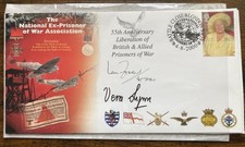 WW2 Vera Lynn Ian Fraser VC Earl Haig Colditz POW signed War cover FDC