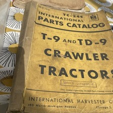 International Harvester T9-TD9 crawler tractor 500 page parts catalogue 1958
