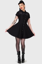 KILLSTAR Nowhere's Ville Dress Size S Brand New with Tags Black Gothic Steampunk